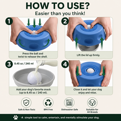 CalmLick Slow Feeding & Anxiety Relief Bowl